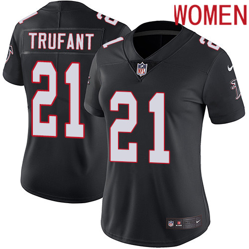 2019 Women Atlanta Falcons #21 Trufant black Nike Vapor Untouchable Limited NFL Jersey->women nfl jersey->Women Jersey